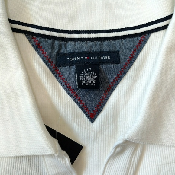 NWT Tommy Hilfiger 100% Cotton 3/4 Sleeve Polo - Picture 6 of 8
